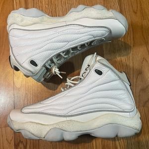 Nike Air Jordan Pro Strong Pure Money Men sz 10 White Silver DC8418-103